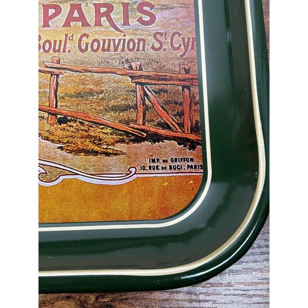 Vintage Automobiles Peugeot Dark‎ Green Tray Hong Kong EUC